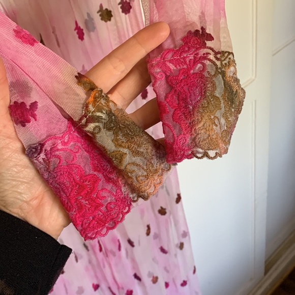 Maxi ice tie dyed lace robe duster - Picture 9 of 13